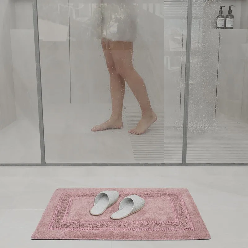 SpaStep Cotton Bath Mat - Pink media 4
