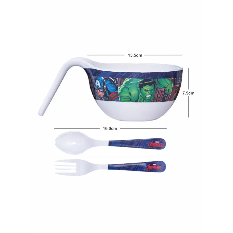 Servewell Iron Man Power Kids Bowl With Spoons - 650 ML media 4