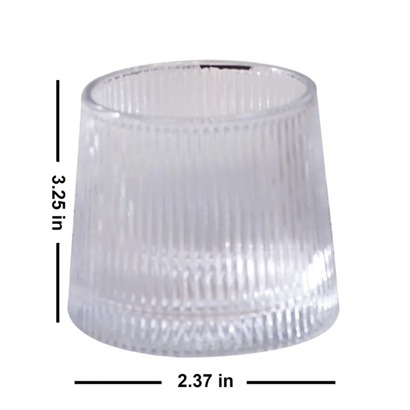 Vitrics Glass Round Scotch Glasses (350 mL Each) - Set Of Six media 6