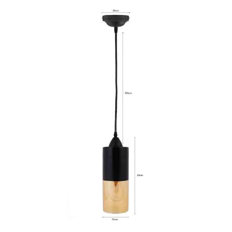 Capsule LED Glass Ceiling Lamp - Black media 6