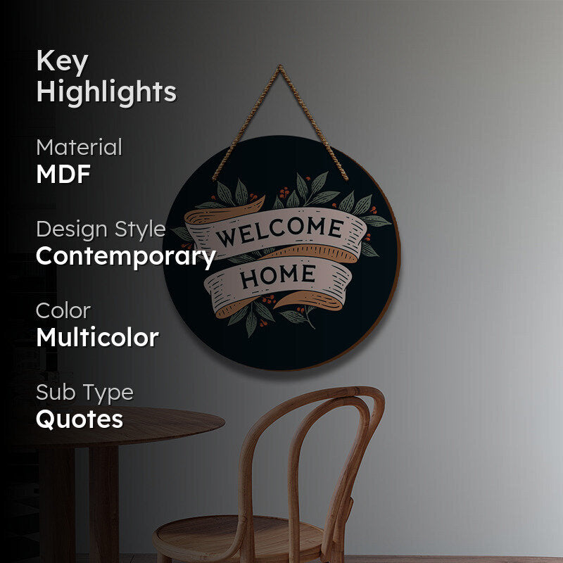 Bienvenue MDF Wall Hanging media 2