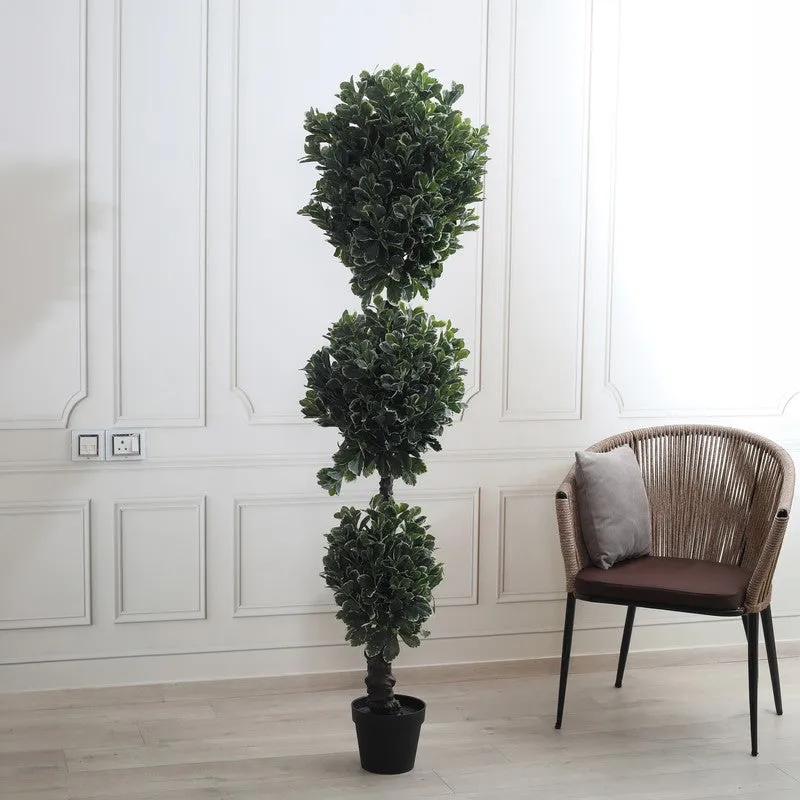Verdure Touch Artificial Plant With Black Plastic Pot - 5.9 ft media 4