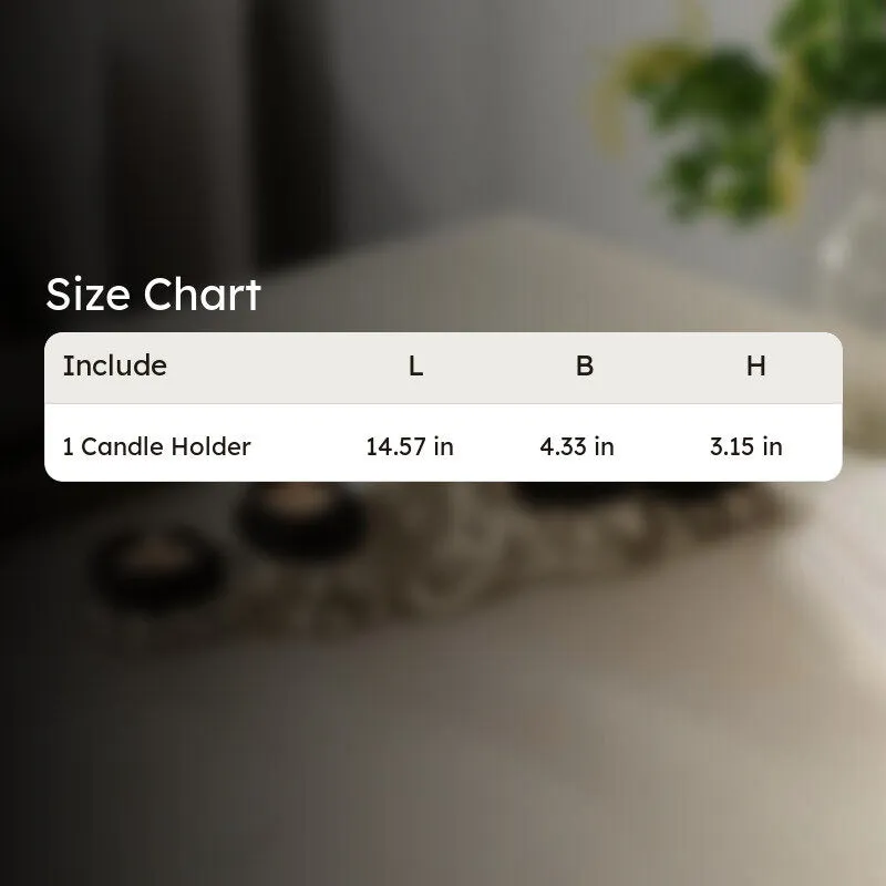 Modern Floral Candle Holder - Black media 7