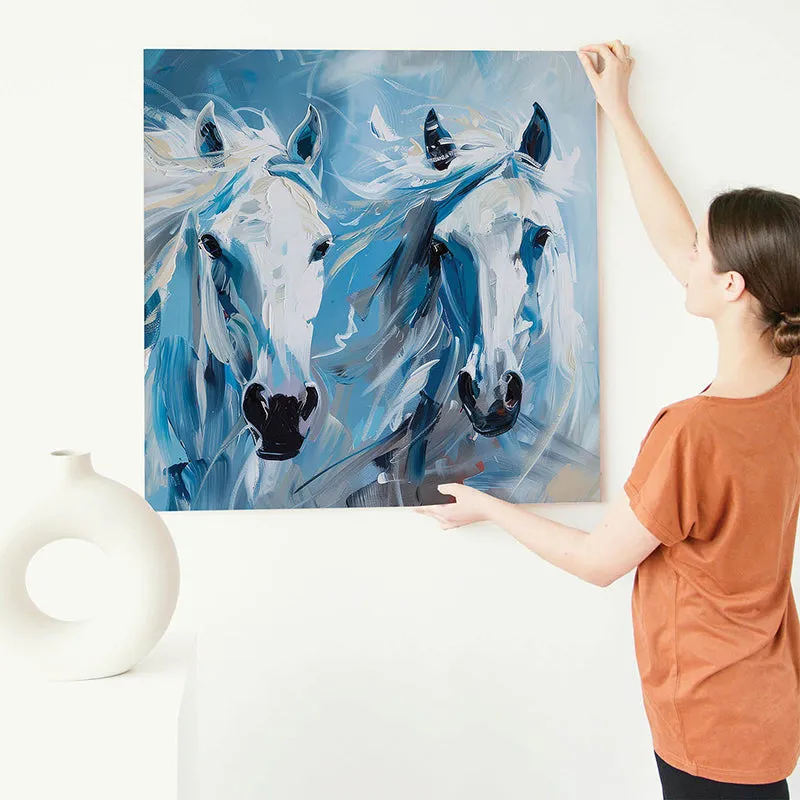 Painted Palominos Canvas Wall Art media 4