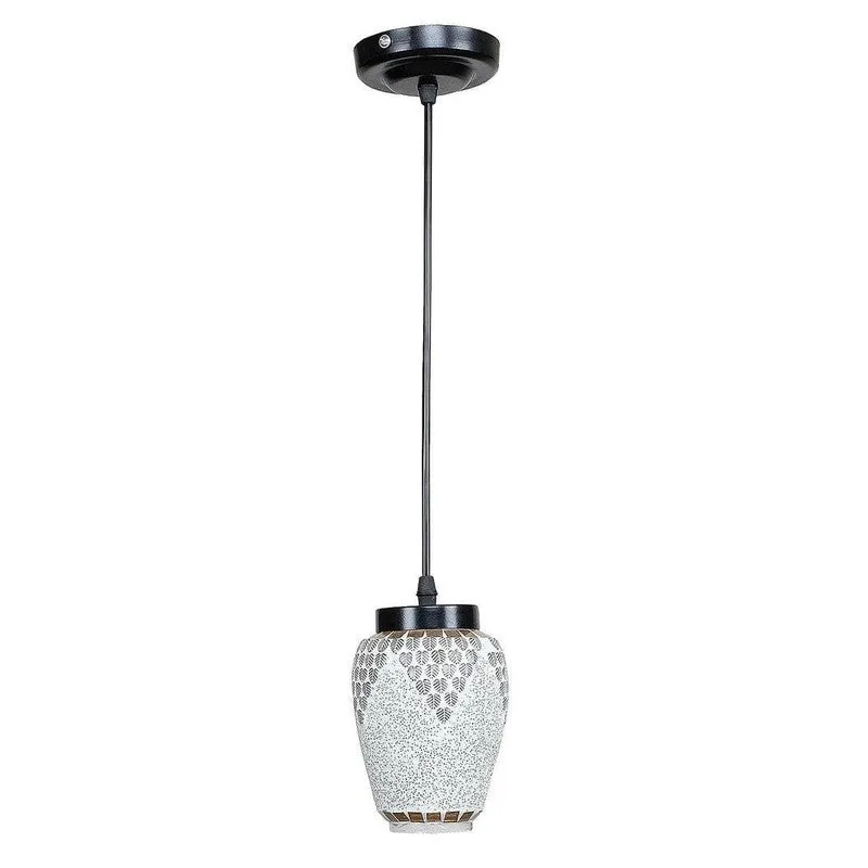 Indigo Moroccan Glass Ceiling Lamp media 5