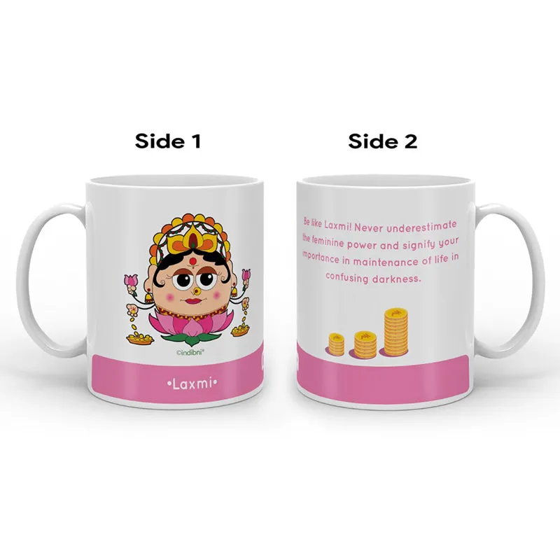 Whimsy Cute Laxmi Ceramic Coffee Mug - 300 mL media 6