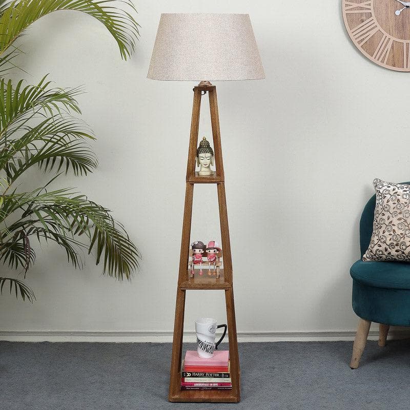 Blace Netima Floor Lamp With Shelf - Almond image 3