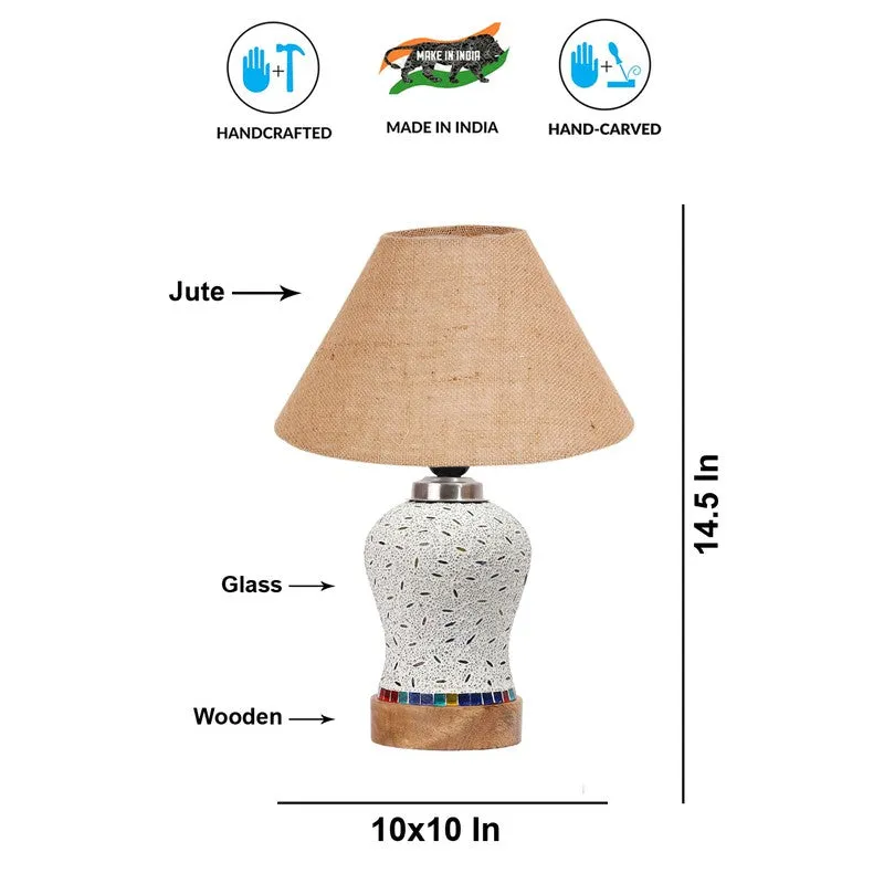 Silvra Wooden Table Lamp - Multicolor media 9