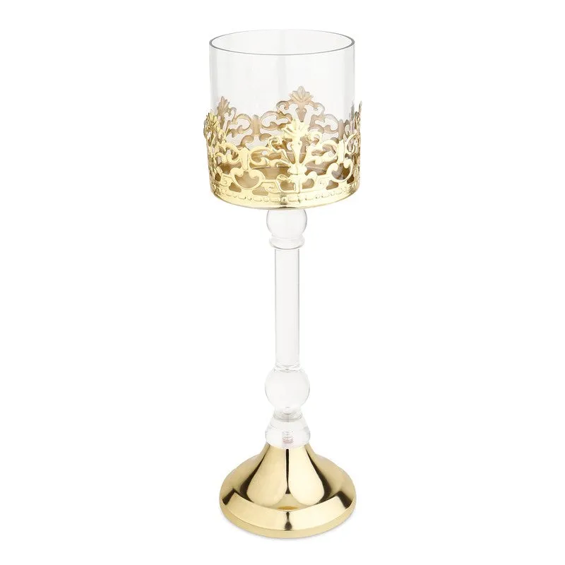 Aurum Crest Pillar Candle Holder media 5