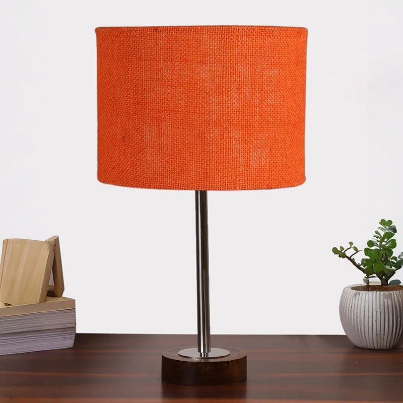 Sienna I Rodin Wooden Table Lamp - Orange,Silver,Brown media 3
