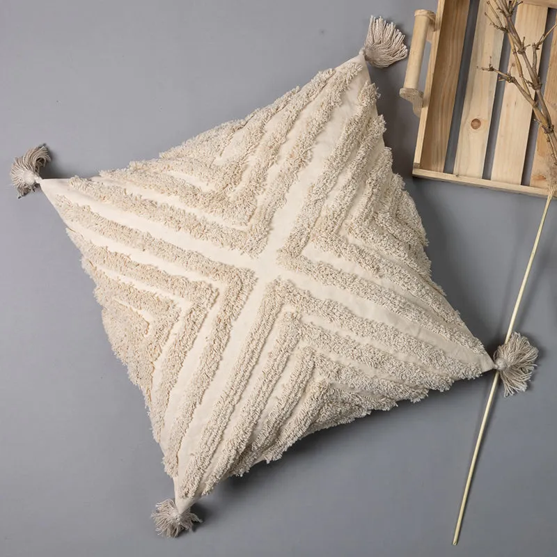 Geo Knot Tufted Cushion Cover media 5