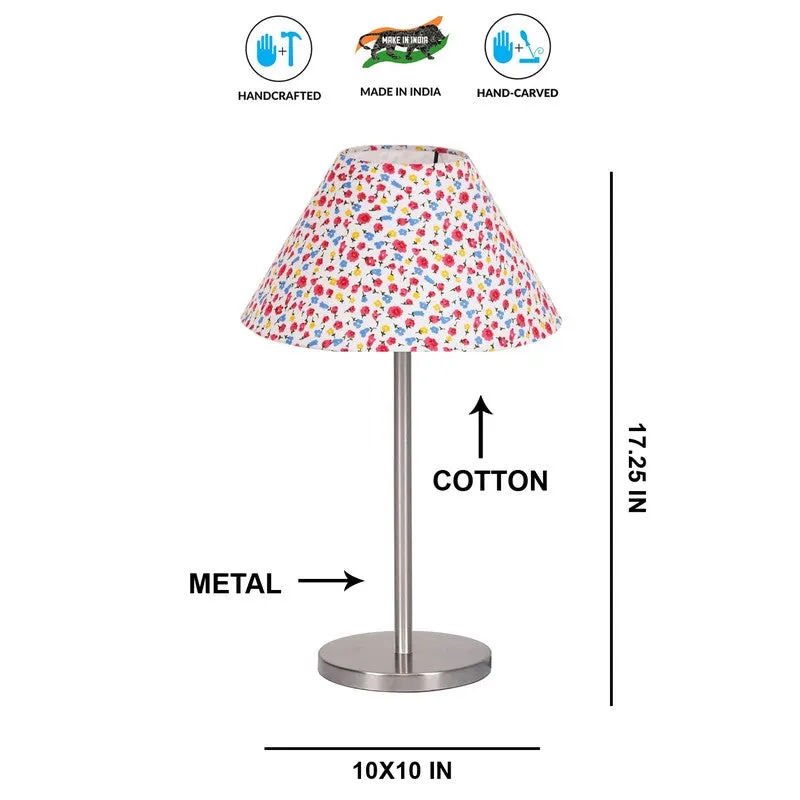 Noctra Zyn Floral Metal Table Lamp - Multicolor media 8
