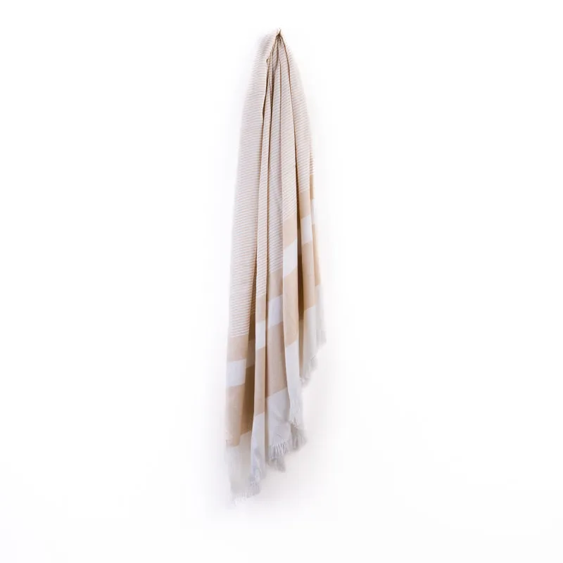 Prittle Pat Bamboo Cotton Bath Towel - Beige media 4