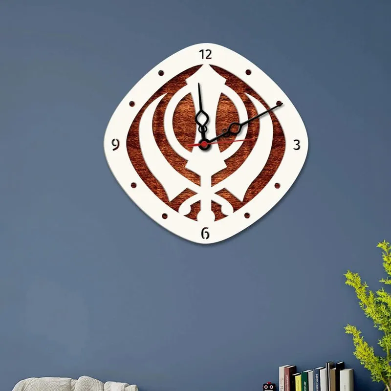 Khalsa MDF Wall Clock media 3