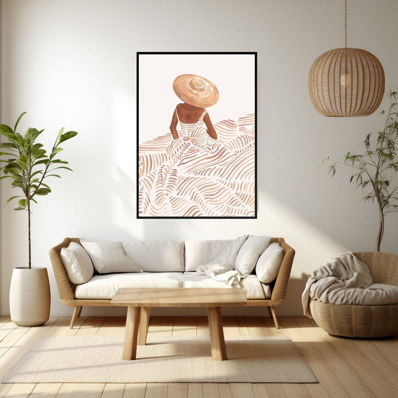 Serene Archival Canvas Wall Art - Black Frame media 3