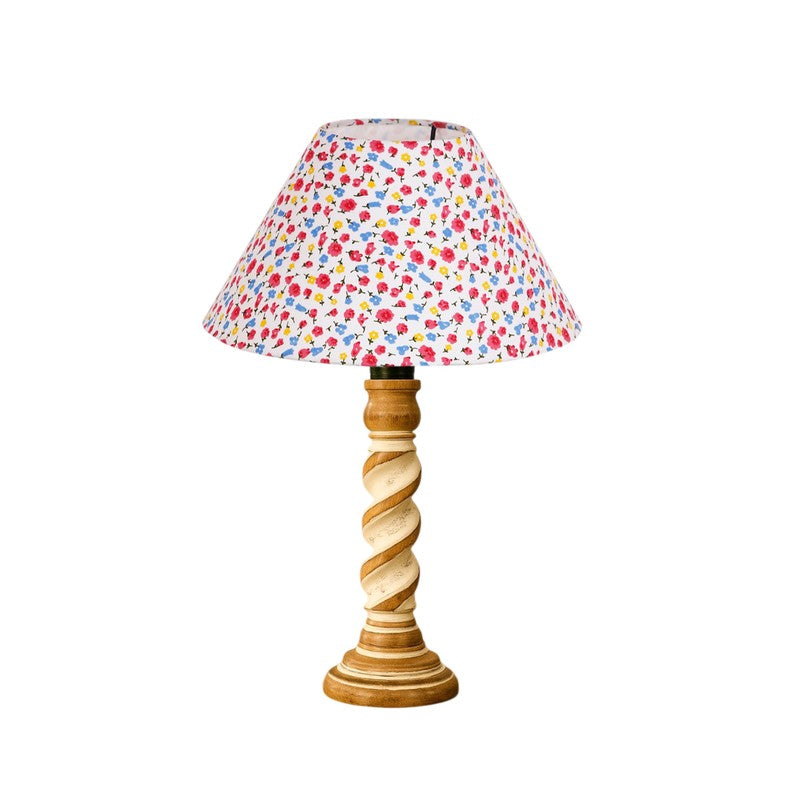 Modera Solvo Floral Wooden Table Lamp - Multicolor media 5