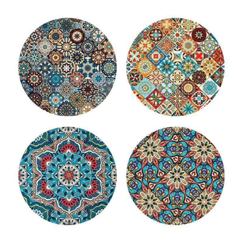 Zellij Round Coaster - Set Of Four media 3