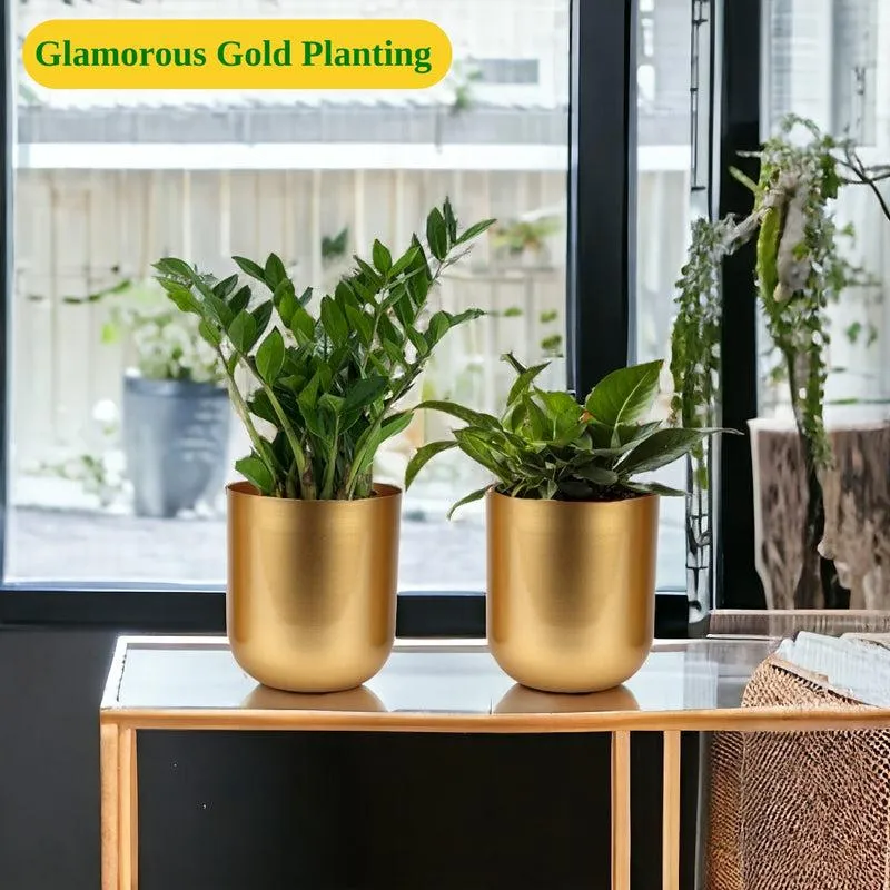 Ruba Neita Planter (Gold) - Set Of Two media 6
