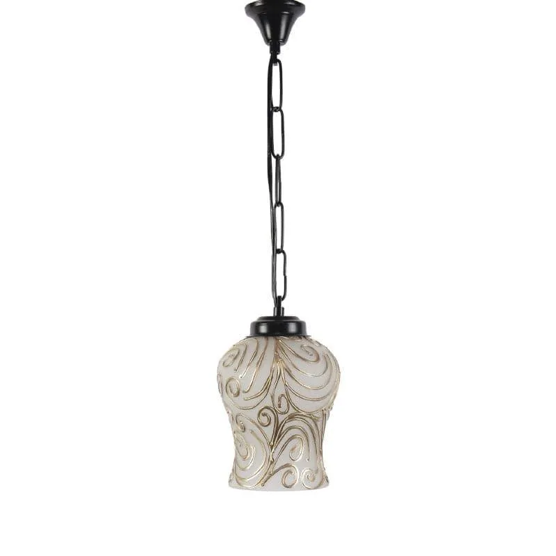 Misty Spread Glass Ceiling Lamp media 4