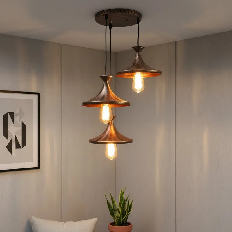 Warm Vintage Iron Ceiling Lamp media 1