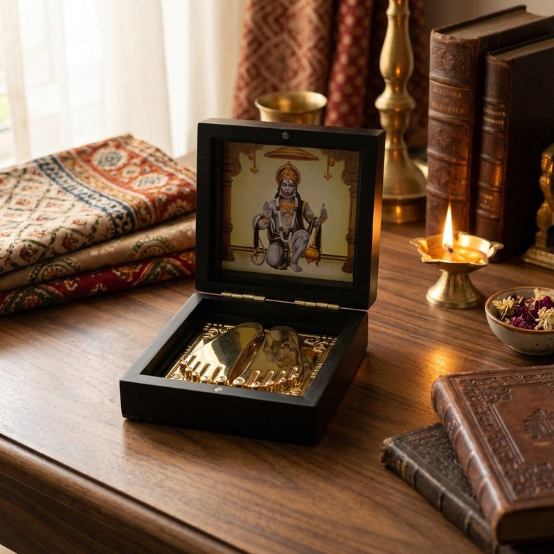 Lord Hanuman Divine Brass Paduka