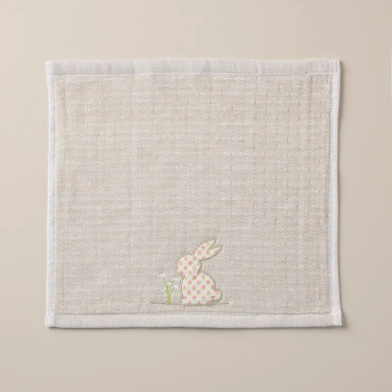 Cushira Applique Bamboo Cotton Hand Towels with Canvas Box - Set Of Three media 4