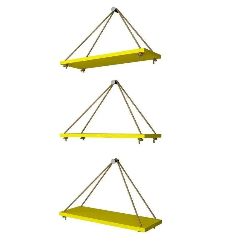 Accent Arc (MDF,Wood) Shelves - Set Of Three media 5