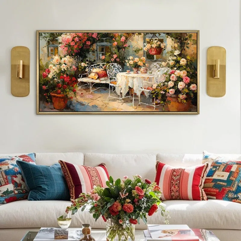 European Streetfront Terrace View Wall Art media 1