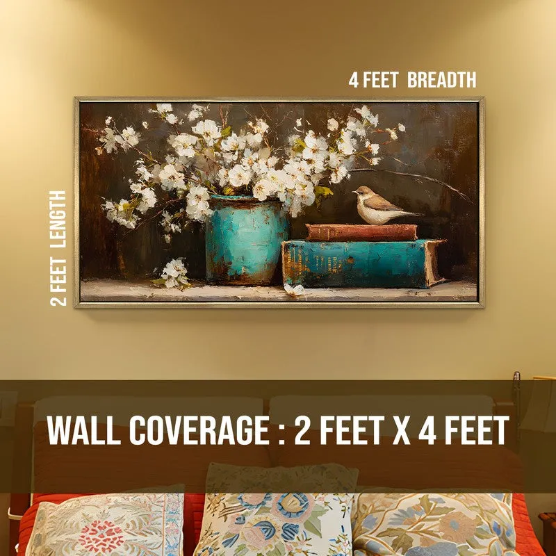 Patina Canvas Wall Painting With Frame media 8