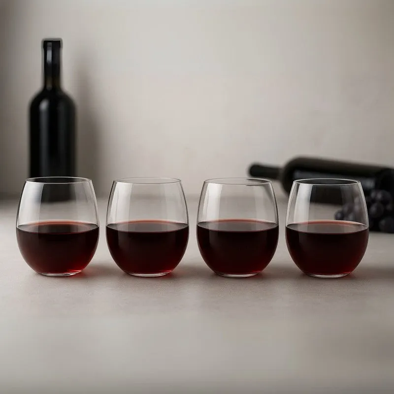 VelvetSip Handcrafted Wine Glass (250 mL) - Set Of Four media 1