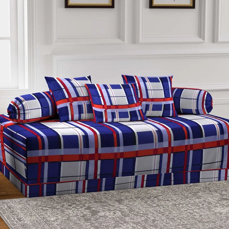 Polygra Printed Diwan Set - Six Piece Set media 3