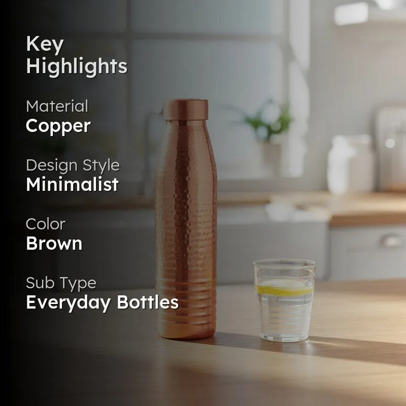 WellSpring Brown Brass Bottle - 1000 mL media 2