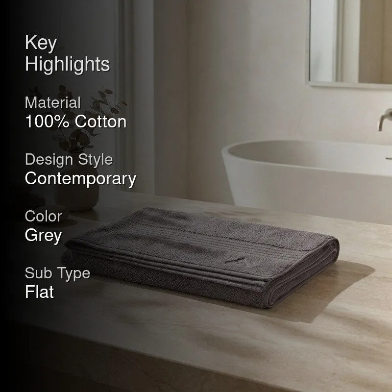 Monte Carlo Dry Nest Pure Cotton Bath Towel - Light Grey media 2
