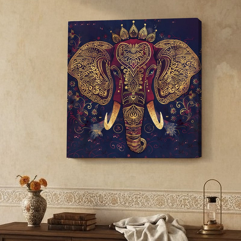 Majestic Elephant Canvas Wall Painting media 2