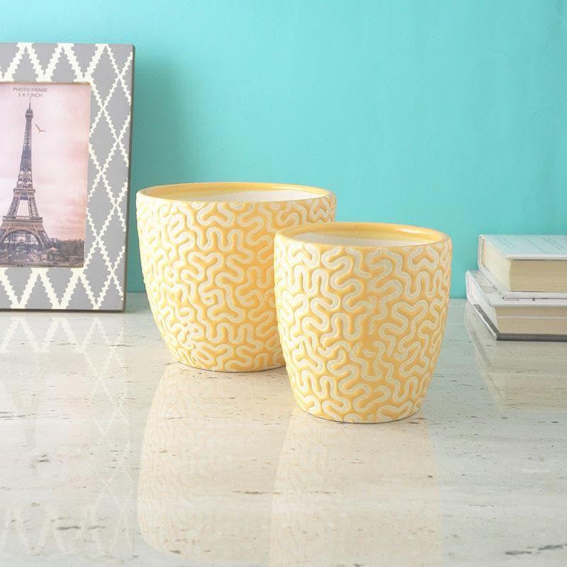 Magic Maze Planter (Yellow) - Set Of Two media 3