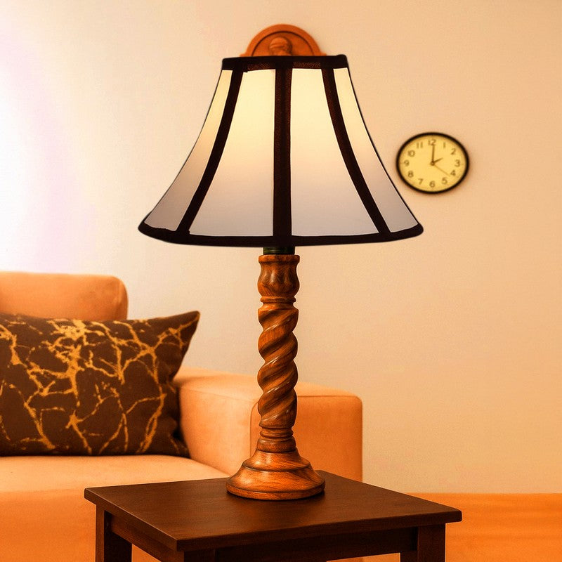 Elvane Lumo Wooden Table Lamp - White media 3