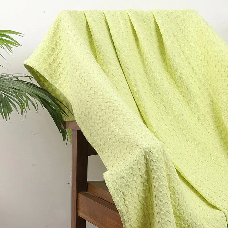 Tender Loom Knitted Cotton Throw - Lime Green media 3