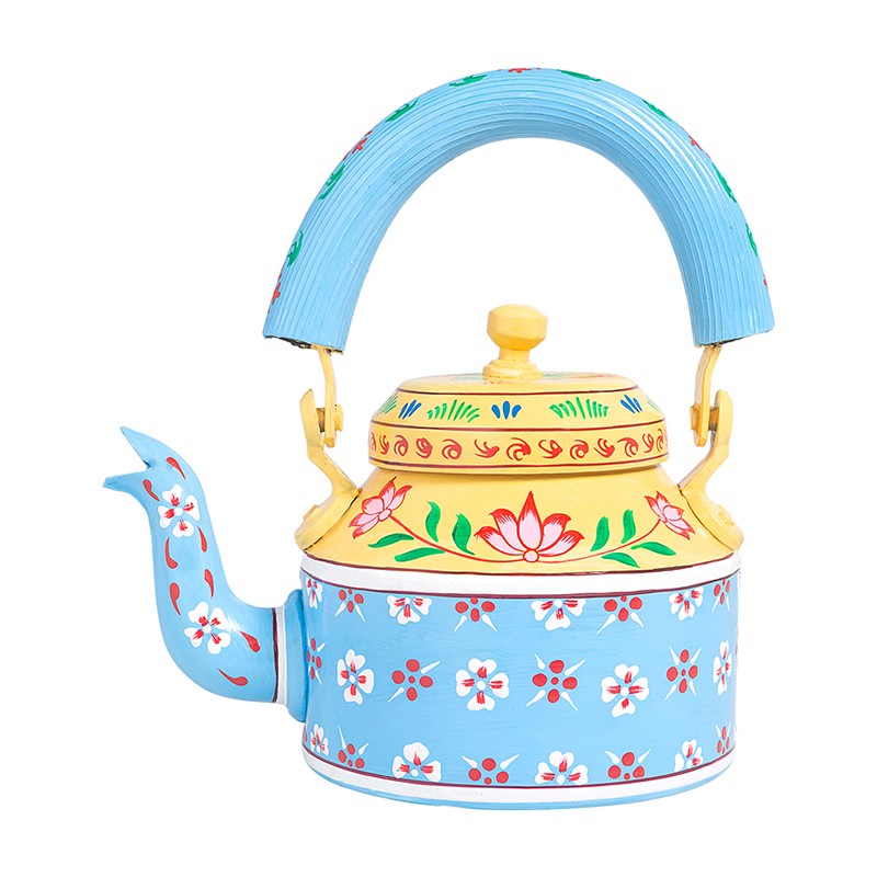 Brew Serve Handpainted Tea Set With Stand  - Eight Piece Set media 3