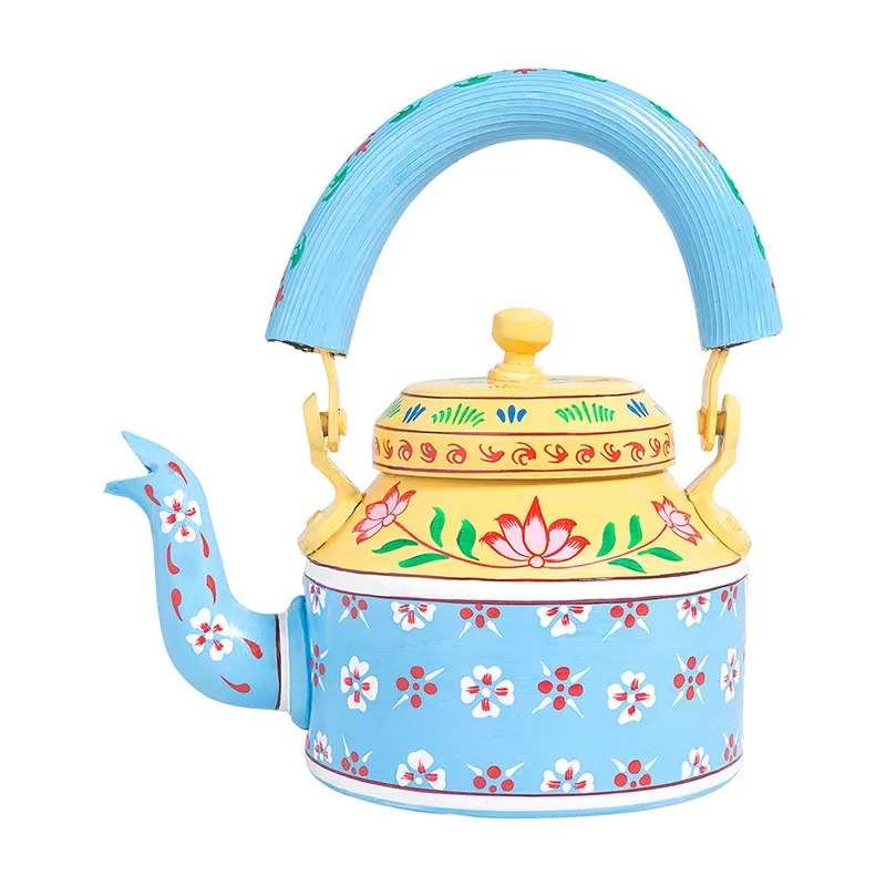 Brew Serve Handpainted Tea Set With Stand  - Eight Piece Set media 3