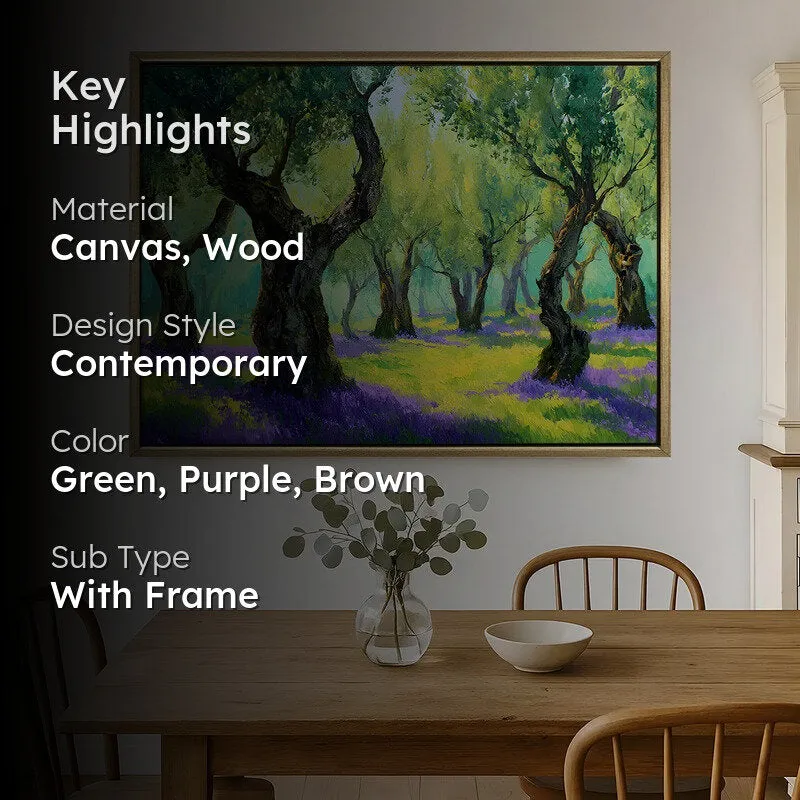 Dreamwood Canvas Wall Painting With Frame media 2