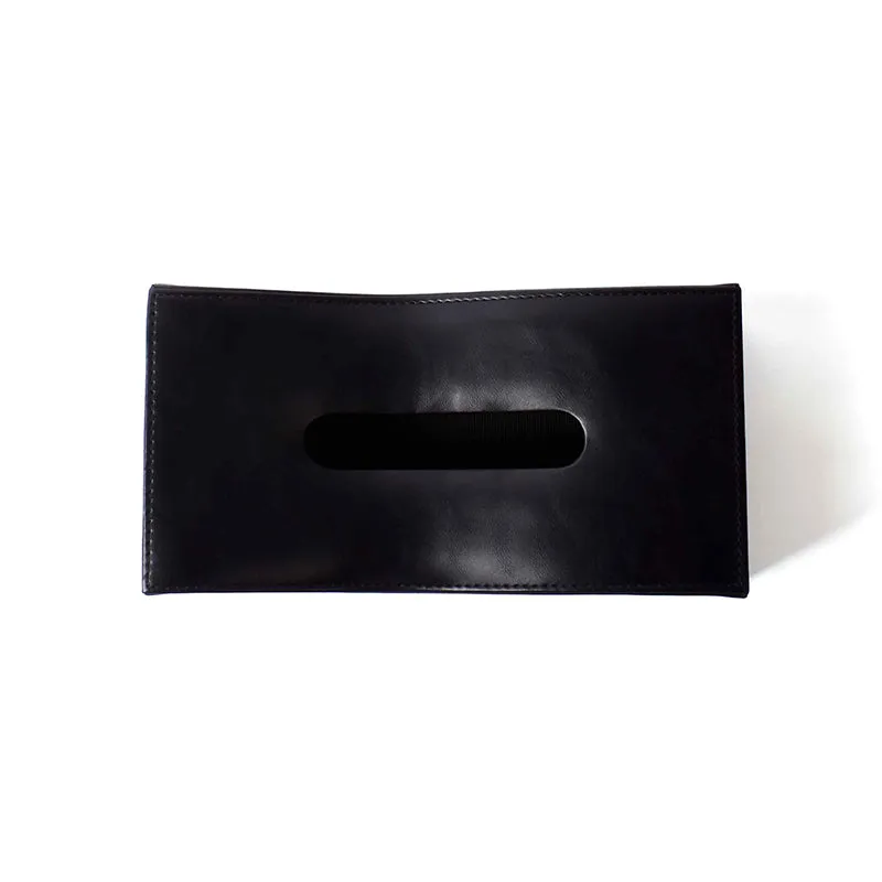 Veltrix Faux Leather Tissue Holder - Black media 3
