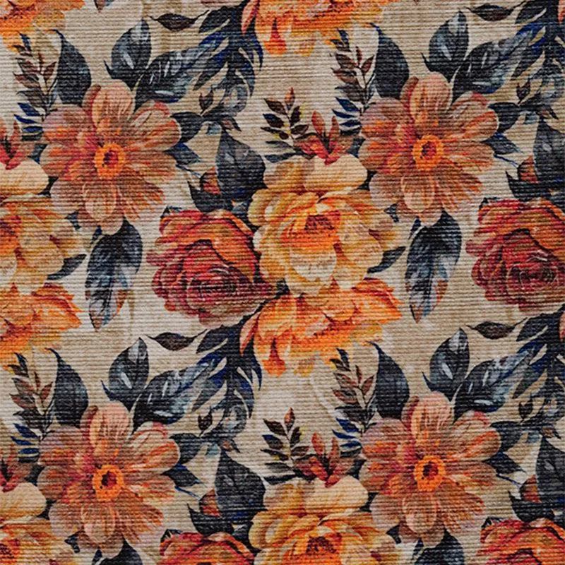 Charlotte Floral Carpet - Orange & Red media 4