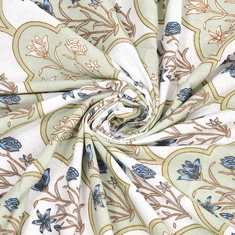 BlossomLine Cotton Table Cover - Green,Blue media 7