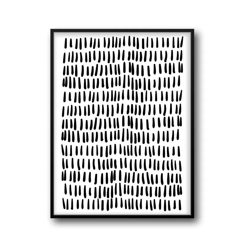 Ink & Doodle Framed Canvas Wall Painting media 6