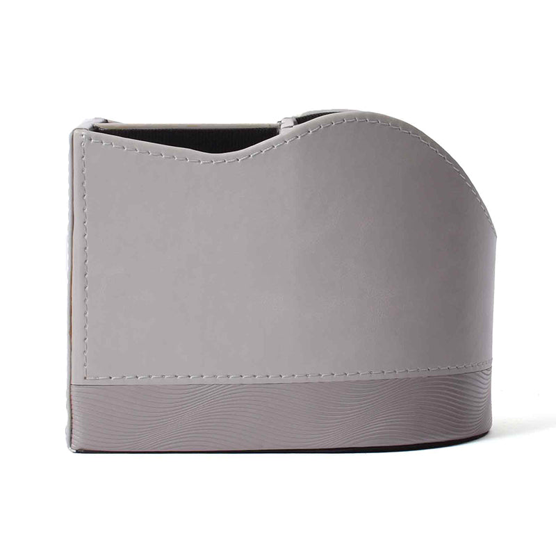 Veltrix Faux Leather Desk Organiser - Grey media 5