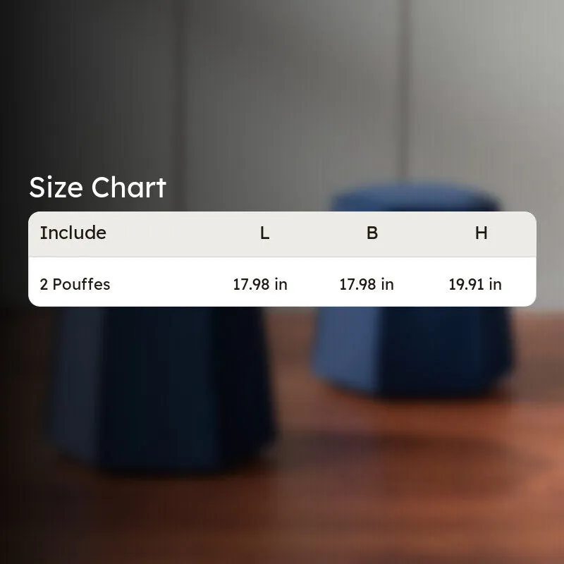 Soft Balance Pouffe (Blue) - Set Of Two media 11