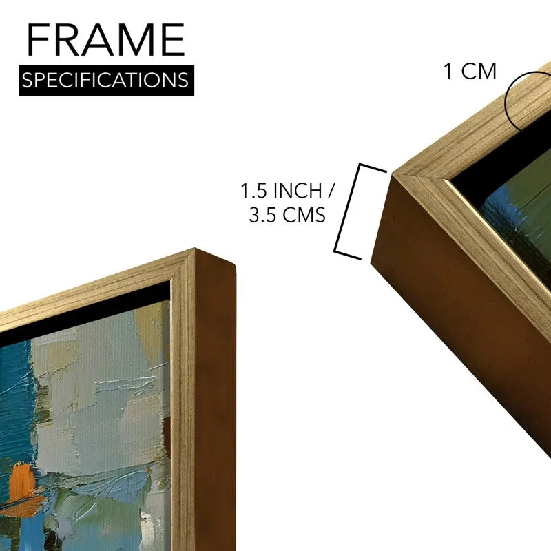 Joyful Market Canvas Wall Painting With Frame media 8
