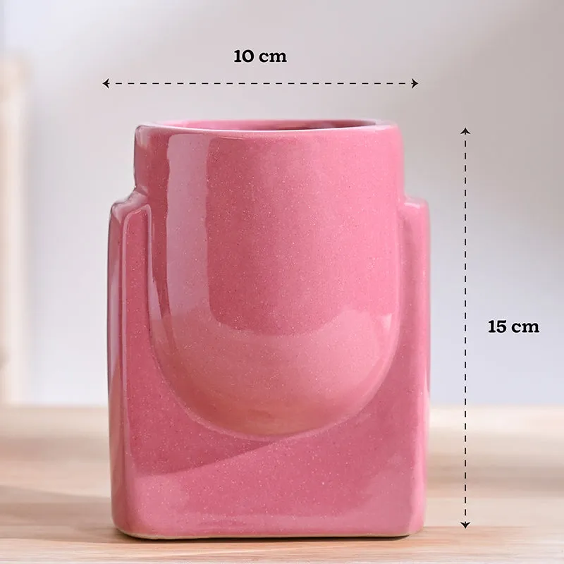Ugaoo Minimalica Ceramic Planter - Pink media 8