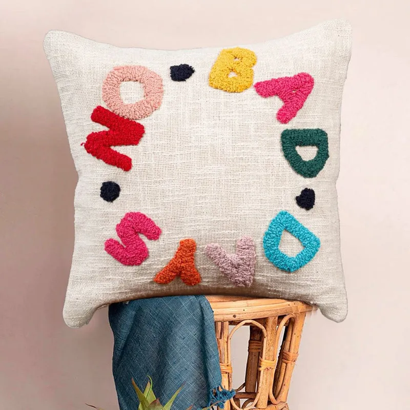 No Bad Days Tufted Cushion Cover Set - Set Of Two media 3