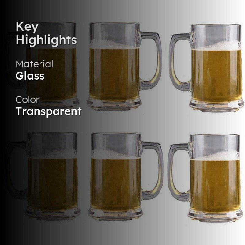 Isaak Beer Mug (450 ML) - Set Of Six media 2